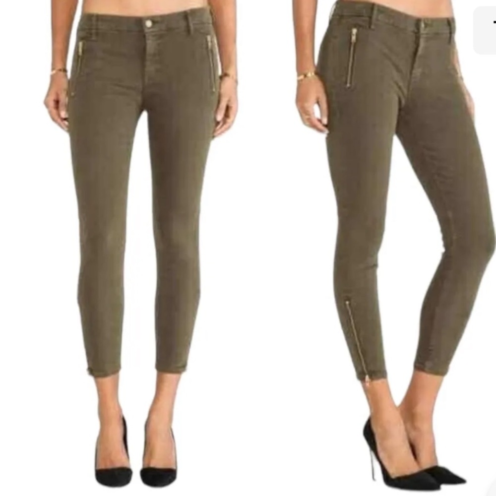 MOTHER Jeans Crop Zip Muse Blow Out size 24